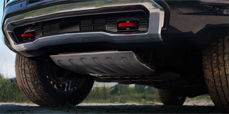The undercarriage of the 2026 Chevrolet Tahoe in Newton Falls, OH