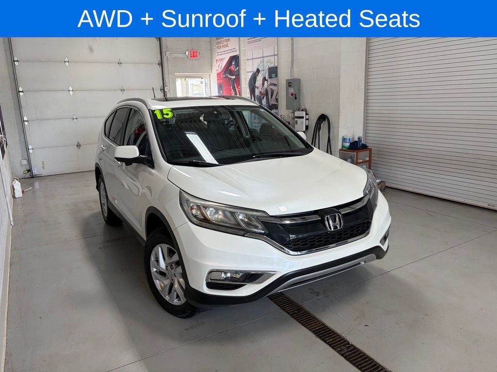 Used 2015 Honda CR-V EX-L with VIN 5J6RM4H70FL128261 for sale in Newton Falls, OH